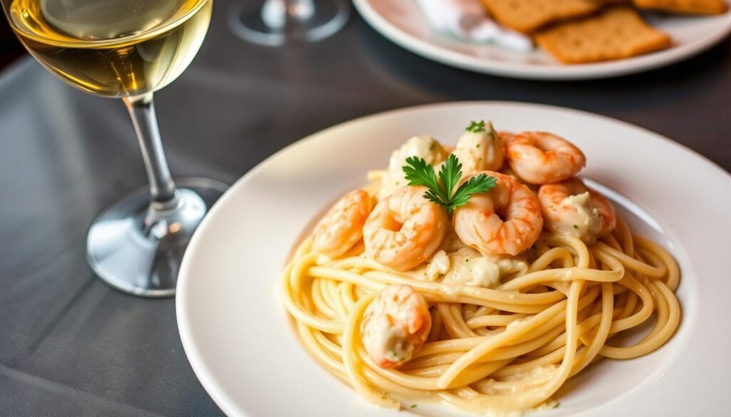 Chicken and Shrimp Alfredo