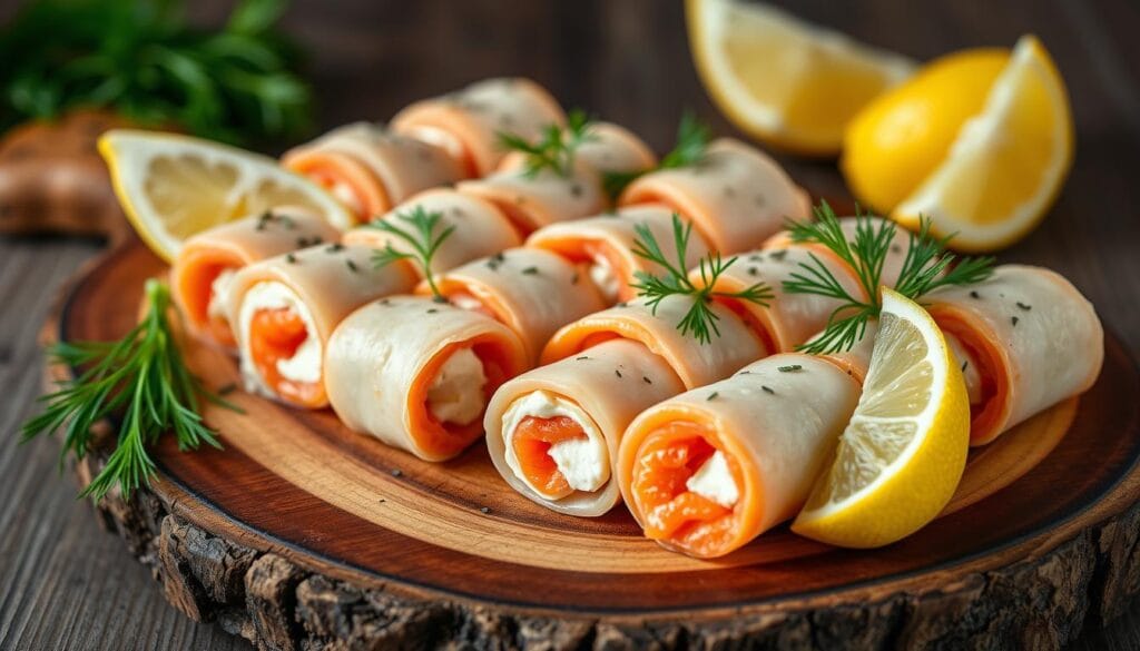 Cream Cheese Salmon Rolls