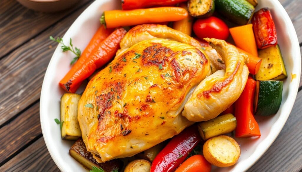 baked-chicken-with-roasted-vegetables