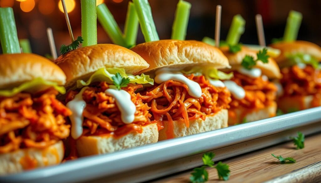 buffalo chicken sliders