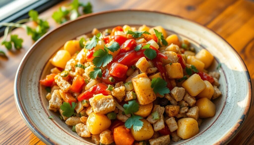 spicy turkey hash